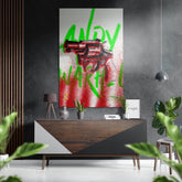 Andy Warhol Brushed Aluminum Dibond Wall Art.